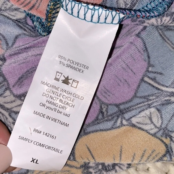 Lularoe floral skirt size XLarge - Picture 7 of 8